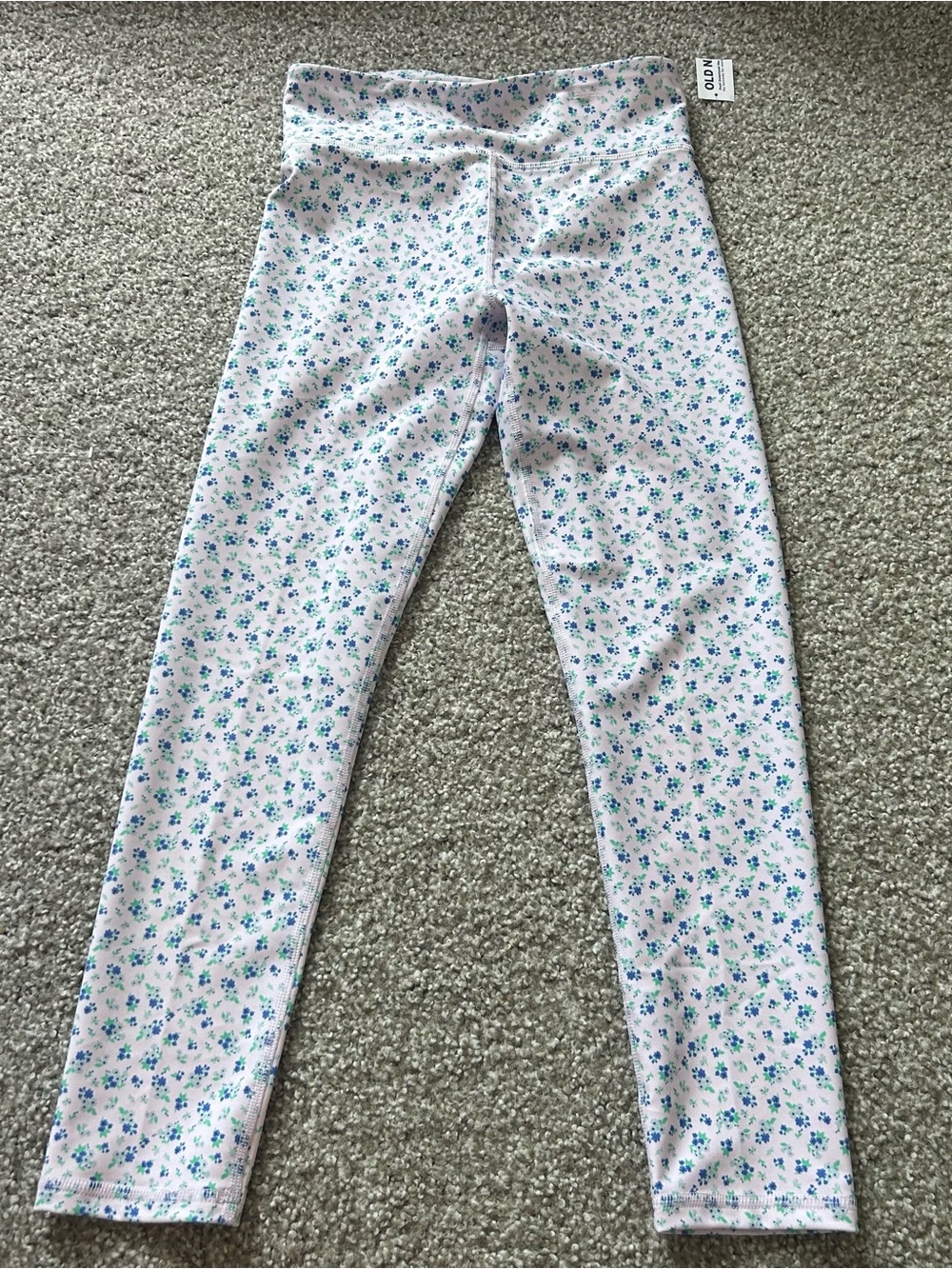NWT Old Navy Girls Powersoft Floral Leggings